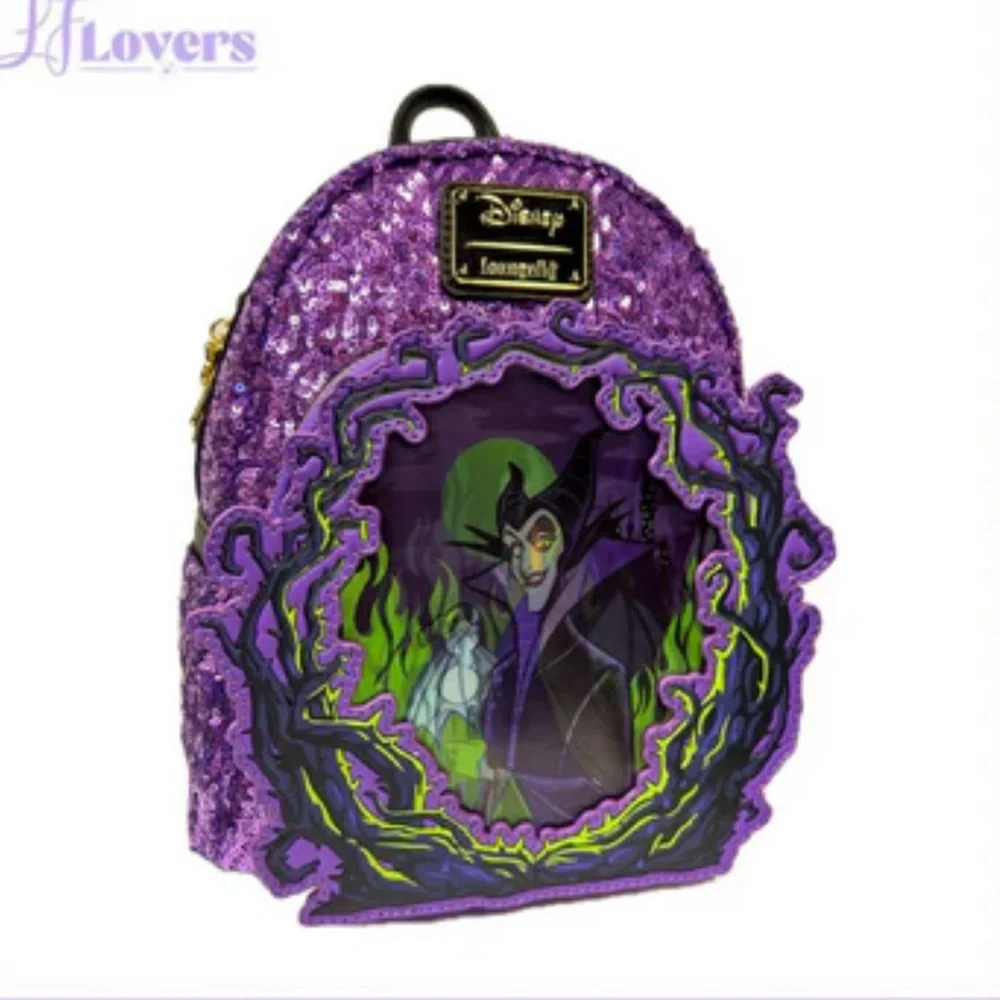 Loungefly Disney Sleeping Beauty Maleficent Lenticular Mini Backpack UK Exc
